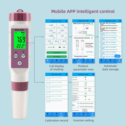 7 in 1 Smart Water Quality Tester Pool Spa Digital Monitor