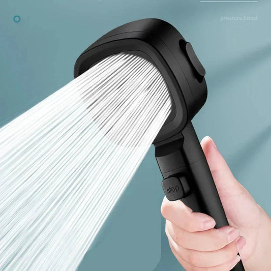 Adjustable High Pressure Shower Head Three Spray Modes Handheld Bathroom Upgrade