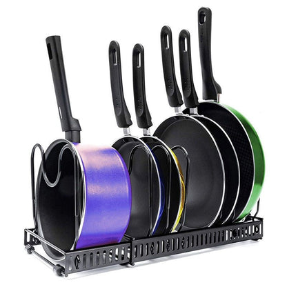 Adjustable Kitchen Pan Lid Holder Storage Rack Organizer