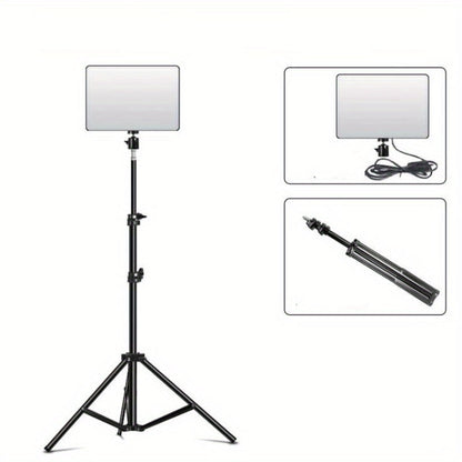 Adjustable LED Light Stand Studio Video Production Photography Lighting Kit