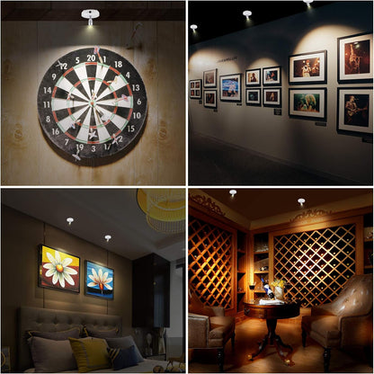 Adjustable LED Spotlight Wall Light with Remote Control 300 Degree Rotating Accent Light
