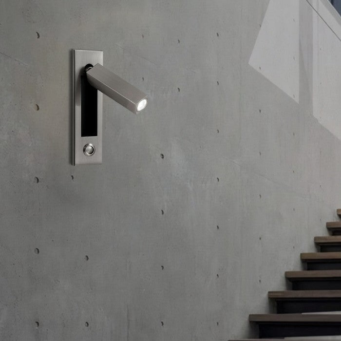 Adjustable LED Wall Reading Light Modern Pull Out Bedside Wall Lamp for Bedroom
