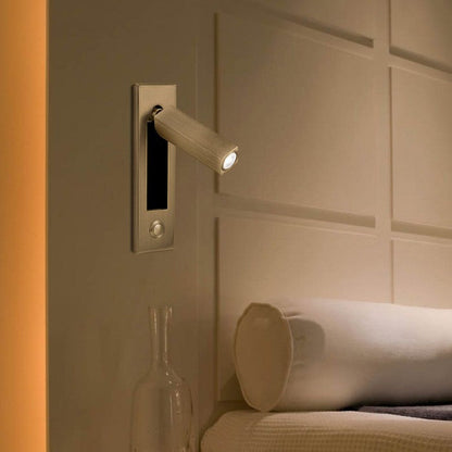 Adjustable LED Wall Reading Light Modern Pull Out Bedside Wall Lamp for Bedroom