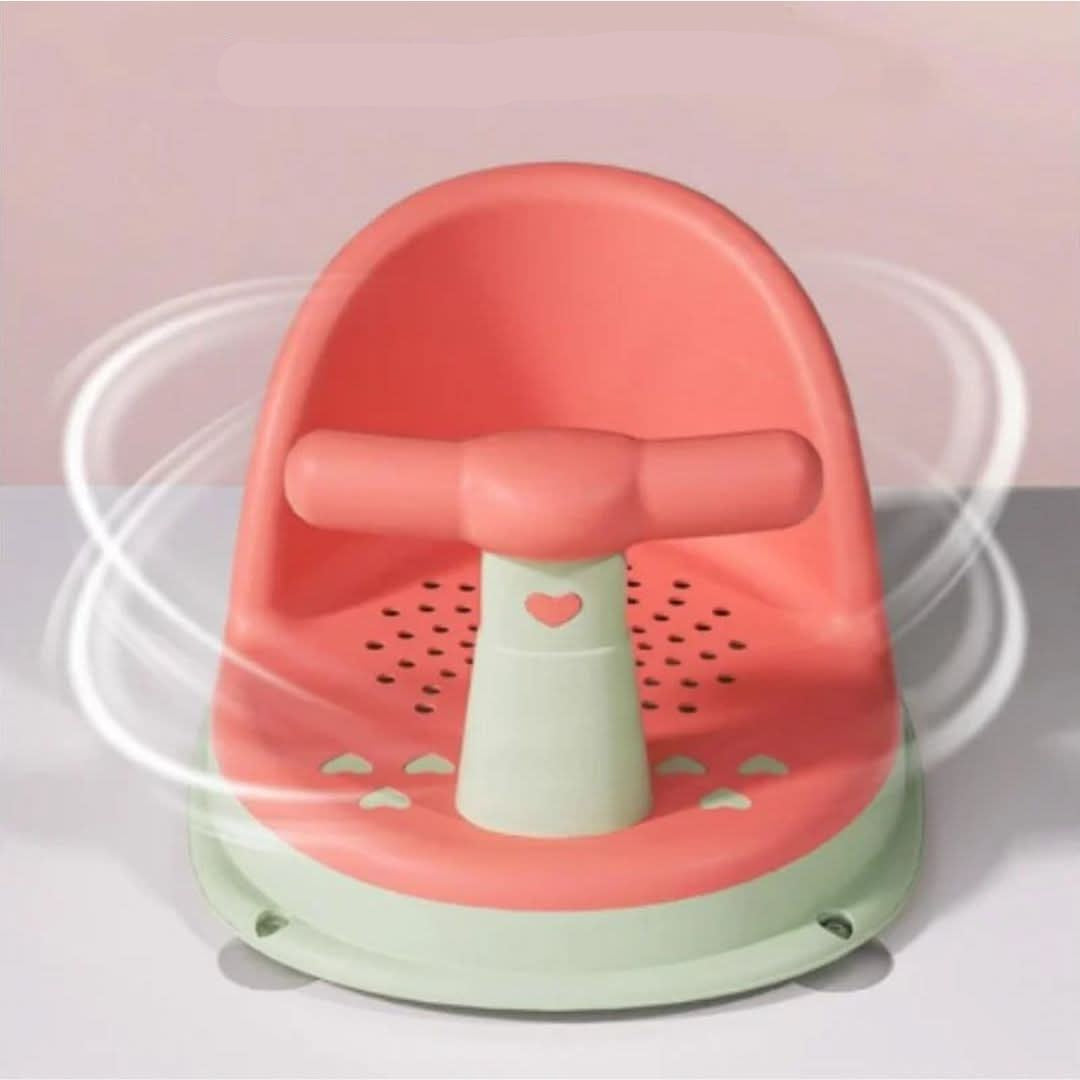 Adjustable Non Slip Baby Shower Seat with Stable Base Bath Support Chair