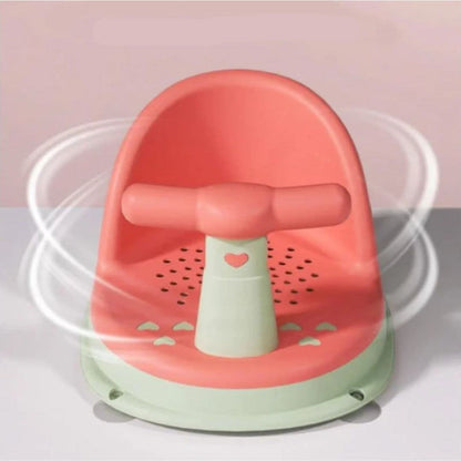 Adjustable Non Slip Baby Shower Seat with Stable Base Bath Support Chair