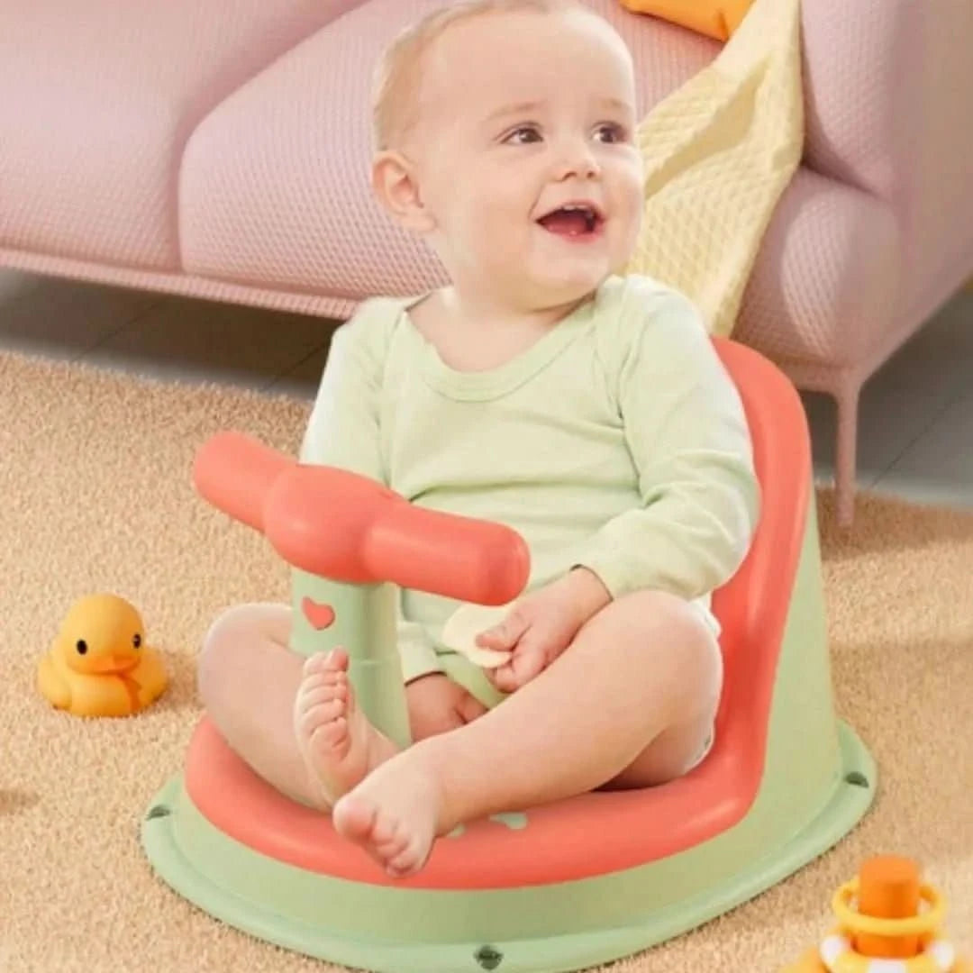 Adjustable Non Slip Baby Shower Seat with Stable Base Bath Support Chair