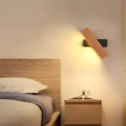 Adjustable Nordic Wooden LED Wall Light Modern Scandinavian Wall Lamp
