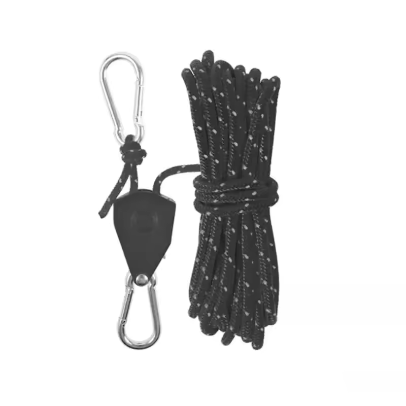 Adjustable Outdoor Rope Tensioners Pulley Hook Ratchet System
