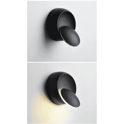 Adjustable Rotating LED Round Wall Light Modern 360 Degree Directional Wall Lamp Minimalist Lighting Fixture