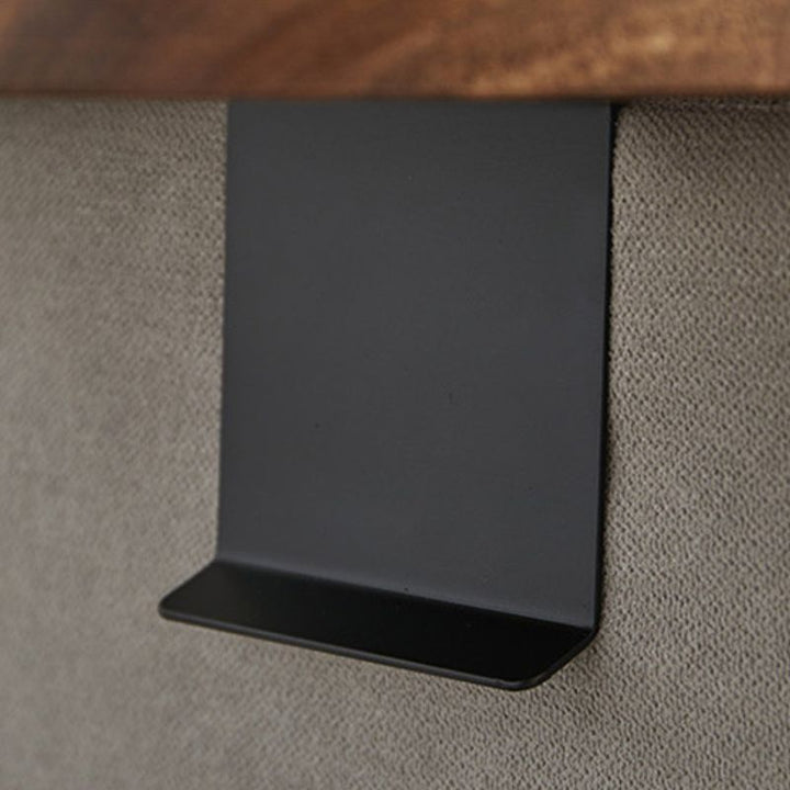 Adjustable Sofa Armrest Tray Table Clip On Couch Side Table Storage Compartment