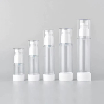 Airless Vacuum Cosmetic Pump Bottle Travel Skincare Container for Lotion Cream Makeup Storage