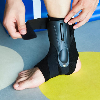 Ankle Support Brace Double Stabilizer Plates Adjustable Compression Strap Non Slip Grip