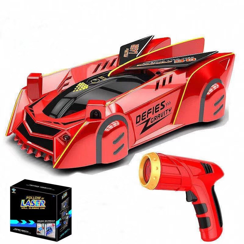 Anti Gravity Remote Control Wall Climbing Car with Laser Guided Steering