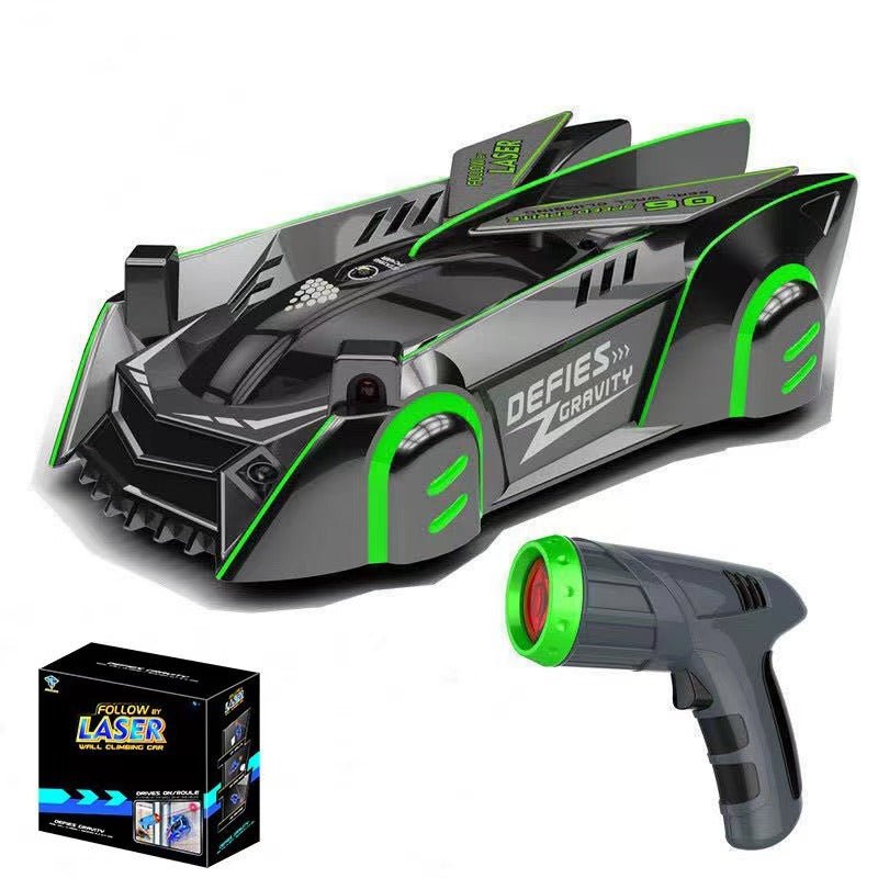 Anti Gravity Remote Control Wall Climbing Car with Laser Guided Steering