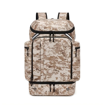 Anti-Theft Hiking Backpack Large Capacity Multi-Pocket Travel Daypack USB Port