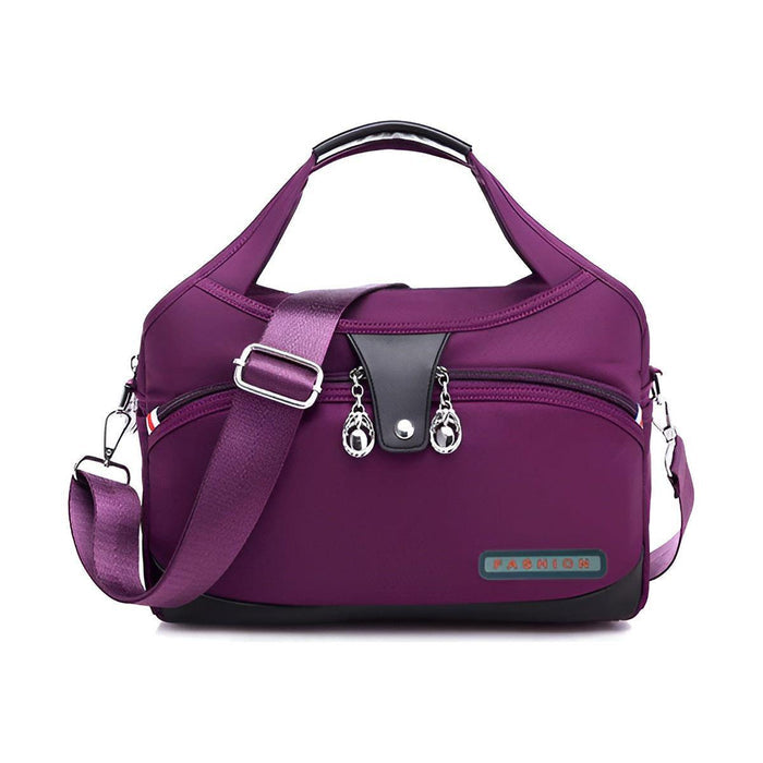 Anti Theft Waterproof Crossbody Bag Secure Travel Shoulder Bag with Multiple Zip Pockets