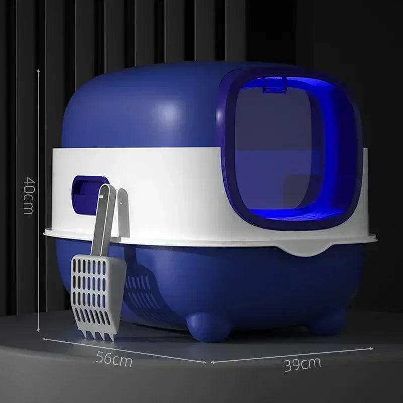 Automatic Self-Cleaning Cat Litter Box UV Sterilization Enclosed Odor Control Smart Sensor