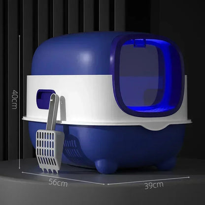 Automatic Self-Cleaning Cat Litter Box UV Sterilization Enclosed Odor Control Smart Sensor