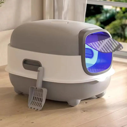 Automatic Self-Cleaning Cat Litter Box UV Sterilization Enclosed Odor Control Smart Sensor