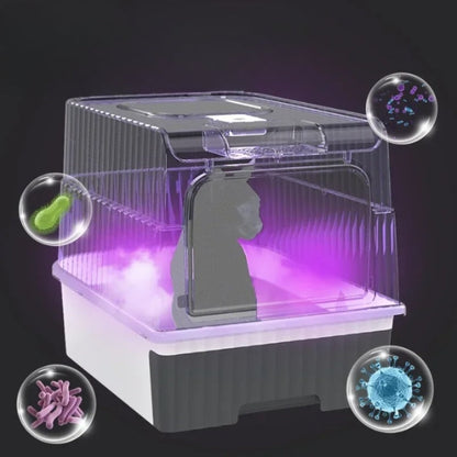 Automatic Self-Cleaning Cat Litter Box With UV Sterilization Odor Control