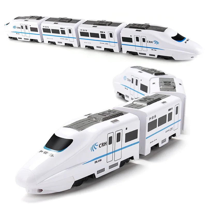 Automatic Self Driving Toy Train with Lights Obstacle Avoidance Kids Interactive Train