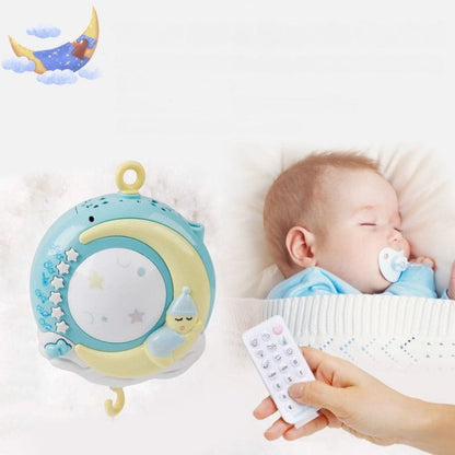 Baby Crib Mobile with Hanging Toys Music Night Light Remote Control