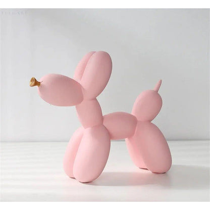 Balloon Dog Sculpture Decorative Pop Art Figurine Modern Home Desk Statue