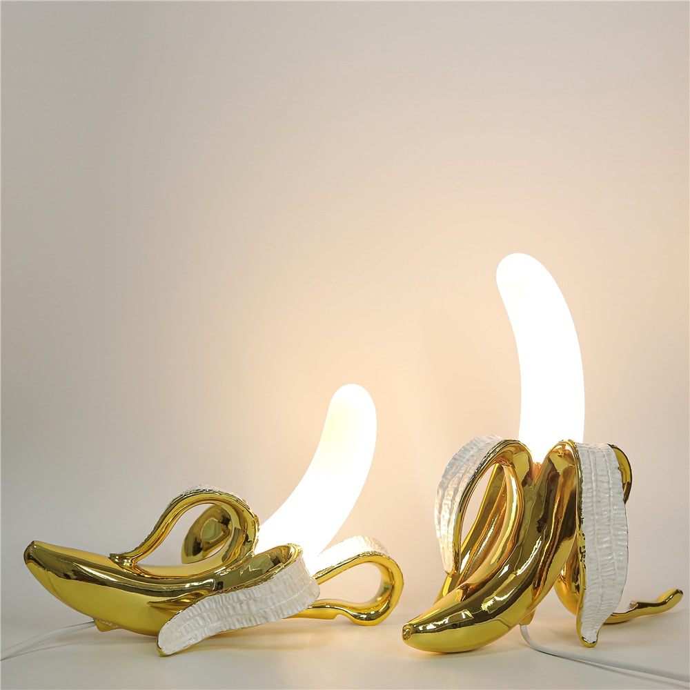 Banana Shaped Table Lamp Art Deco Decorative Ambient Light
