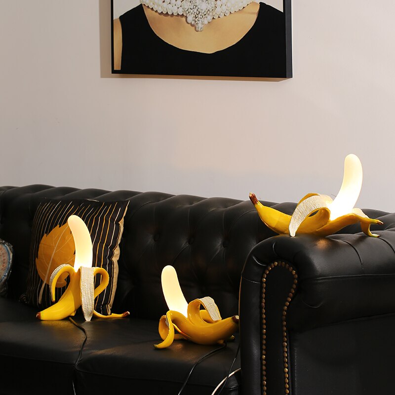 Banana Shaped Table Lamp Art Deco Decorative Ambient Light
