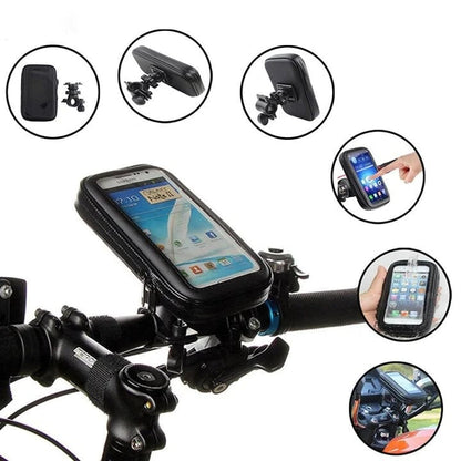 Bicycle Phone Holder Powerbank Waterproof Handlebar Mount Charger