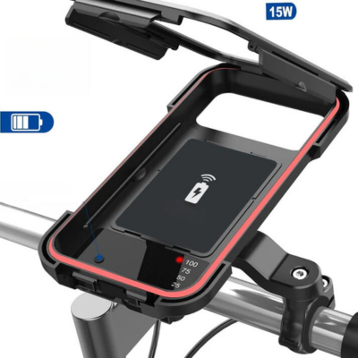 Bicycle Phone Holder Powerbank Waterproof Handlebar Mount Charger