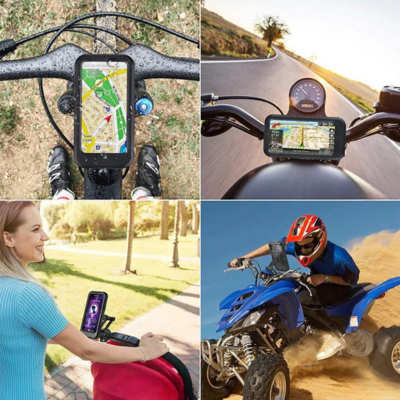 Bicycle Phone Holder Powerbank Waterproof Handlebar Mount Charger