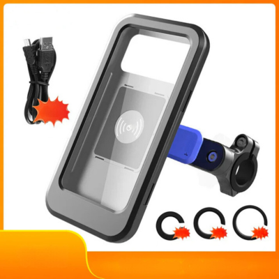Bicycle Phone Holder Powerbank Waterproof Handlebar Mount Charger