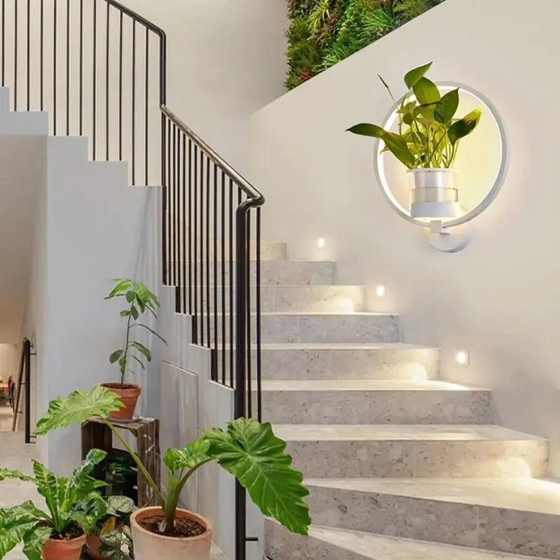 Botanical Wall Light with Planter – Modern Wall Lamp for Stylish Indoor Lighting