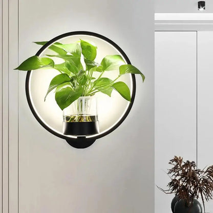Botanical Wall Light with Planter – Modern Wall Lamp for Stylish Indoor Lighting