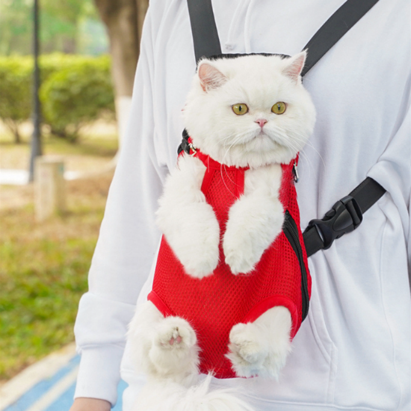 Breathable Pet Carrier Backpack Adjustable Straps Travel Backpack for Small Dogs and Cats