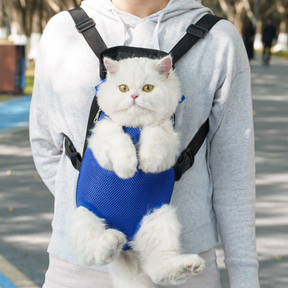 Breathable Pet Carrier Backpack Adjustable Straps Travel Backpack for Small Dogs and Cats