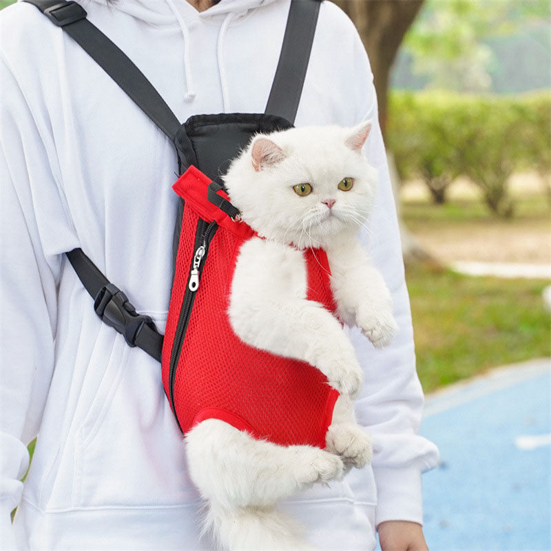 Breathable Pet Carrier Backpack Adjustable Straps Travel Backpack for Small Dogs and Cats
