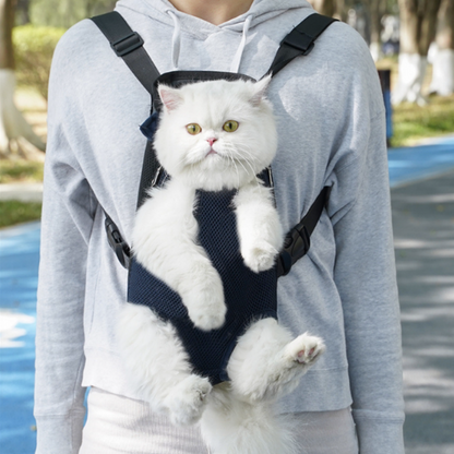 Breathable Pet Carrier Backpack Adjustable Straps Travel Backpack for Small Dogs and Cats