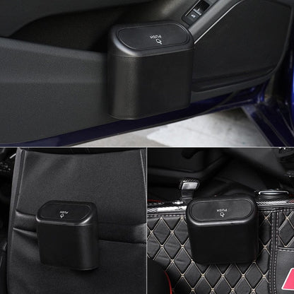 Car Trash Can Compact Waterproof Vehicle Waste Bin Organizer