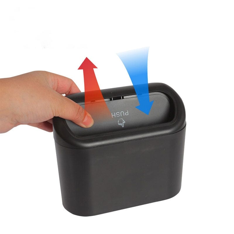 Car Trash Can Compact Waterproof Vehicle Waste Bin Organizer