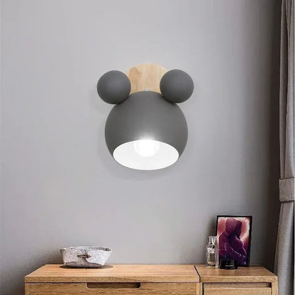 Cartoon Kids Wall Lamp Decorative Nursery Wall Light for Bedroom Playroom