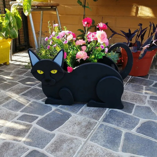 Cat Shaped Plant Pot Decorative Garden Planter Indoor Outdoor Flower Pot