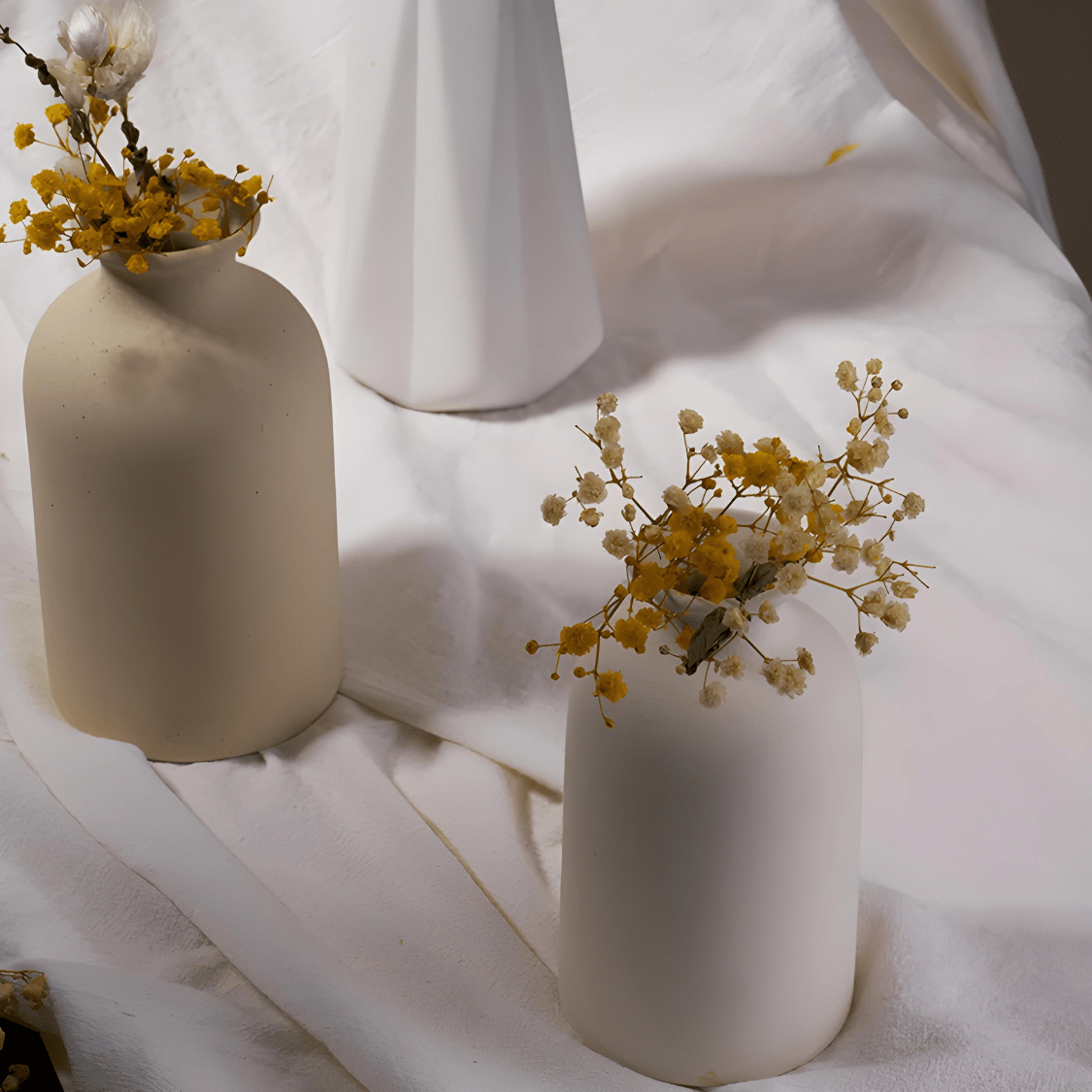 Ceramic Vase Set Modern Home Decor Minimalist Decorative Vases Table Shelf Display
