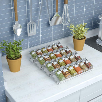 Clear Acrylic Spice Rack Kitchen Counter Storage Organizer