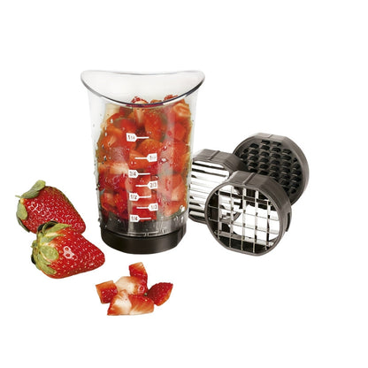 Compact 3 in 1 Vegetable Chopper Slicer and Dicer with Non Slip Base