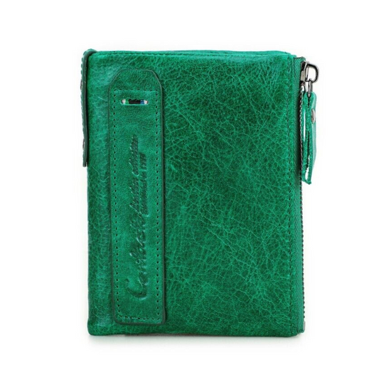 Compact Double Zipper Wallet for Women Slim Card Holder Coin Purse Small Zipper Wallet