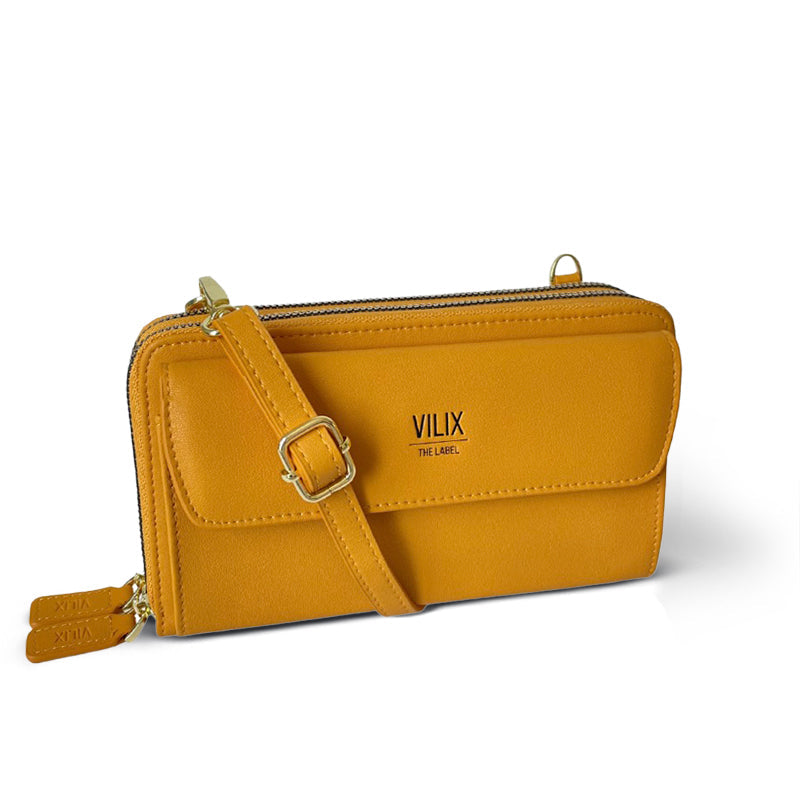 Compact Phone Purse Crossbody Wallet – Vegan Leather Mini Phone Holder for Everyday Essentials