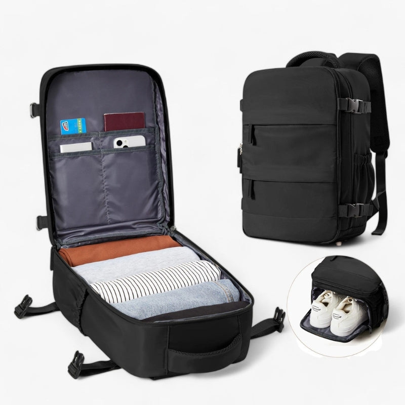 Compact Travel Backpack Large Capacity Lightweight Backpack with Padded Shoulder Straps