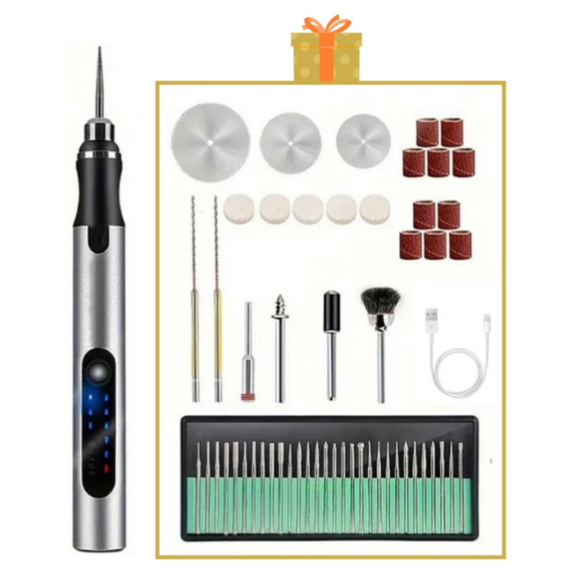Cordless Engraving Pen USB Rechargeable Precision Engraver Tool